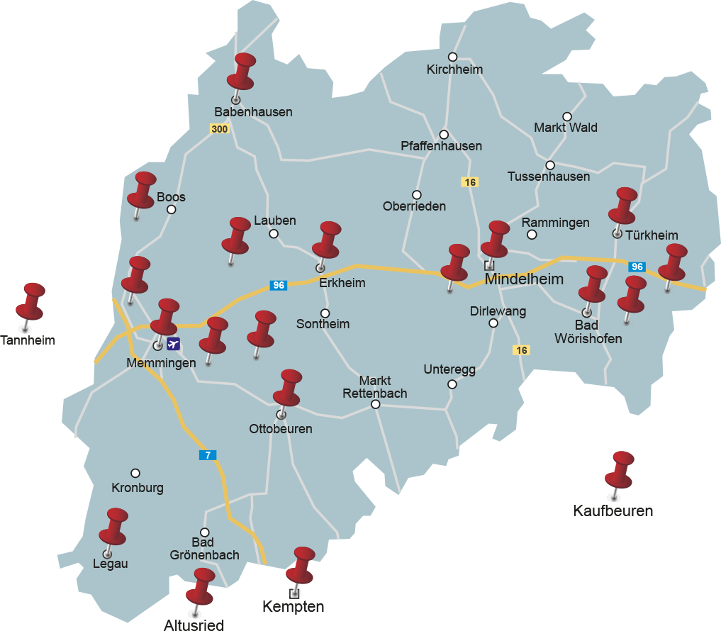 Unsere Partnerfirmen im Landkreis Unterallgäu.